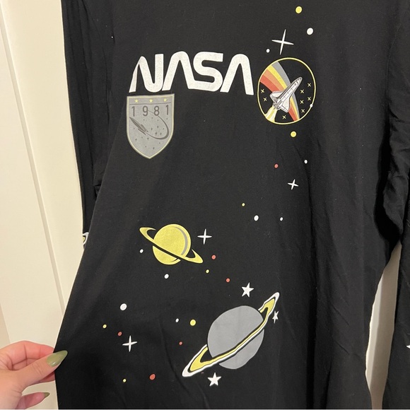 NASA Black Long Sleeve Shirt - Picture 2 of 6